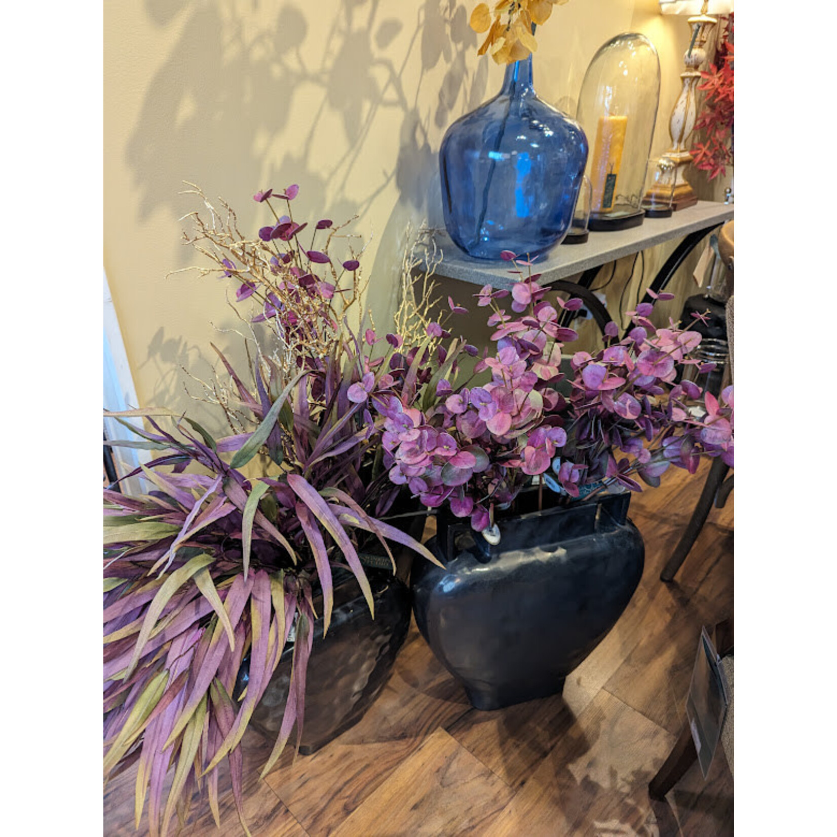 Winward Floral & Seasonal Decor Artificial Purple Eucalyptus Stem 33.5"