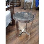 Blue Ocean Traders Petrified Wood Side Table Small