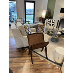 Theodore Alexander Mahogany Caned Magazine Stand