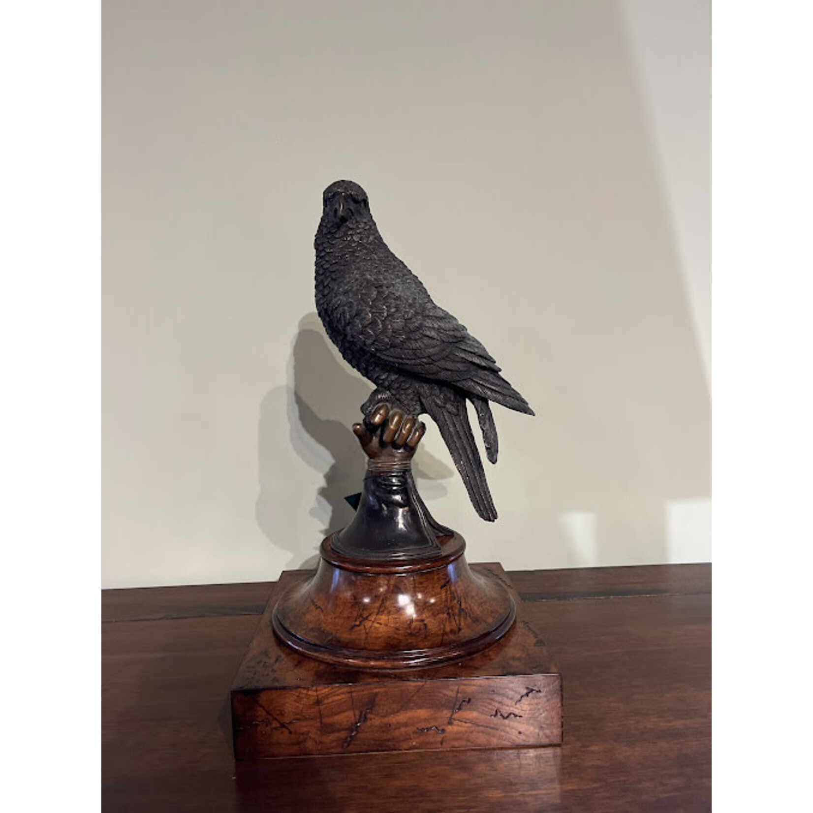 Theodore Alexander Brass Statue of Falcon
