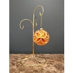 Two's Company Metallic Glass Ball Ornament H