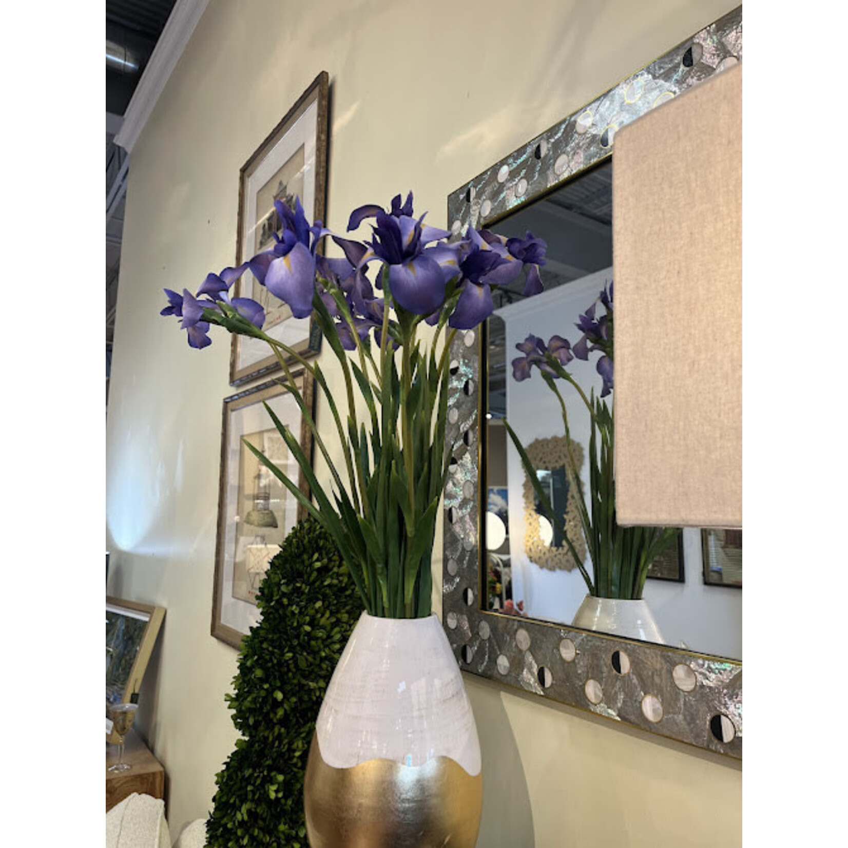 Napa Home and Garden Dutch Iris Stem 35" Purple