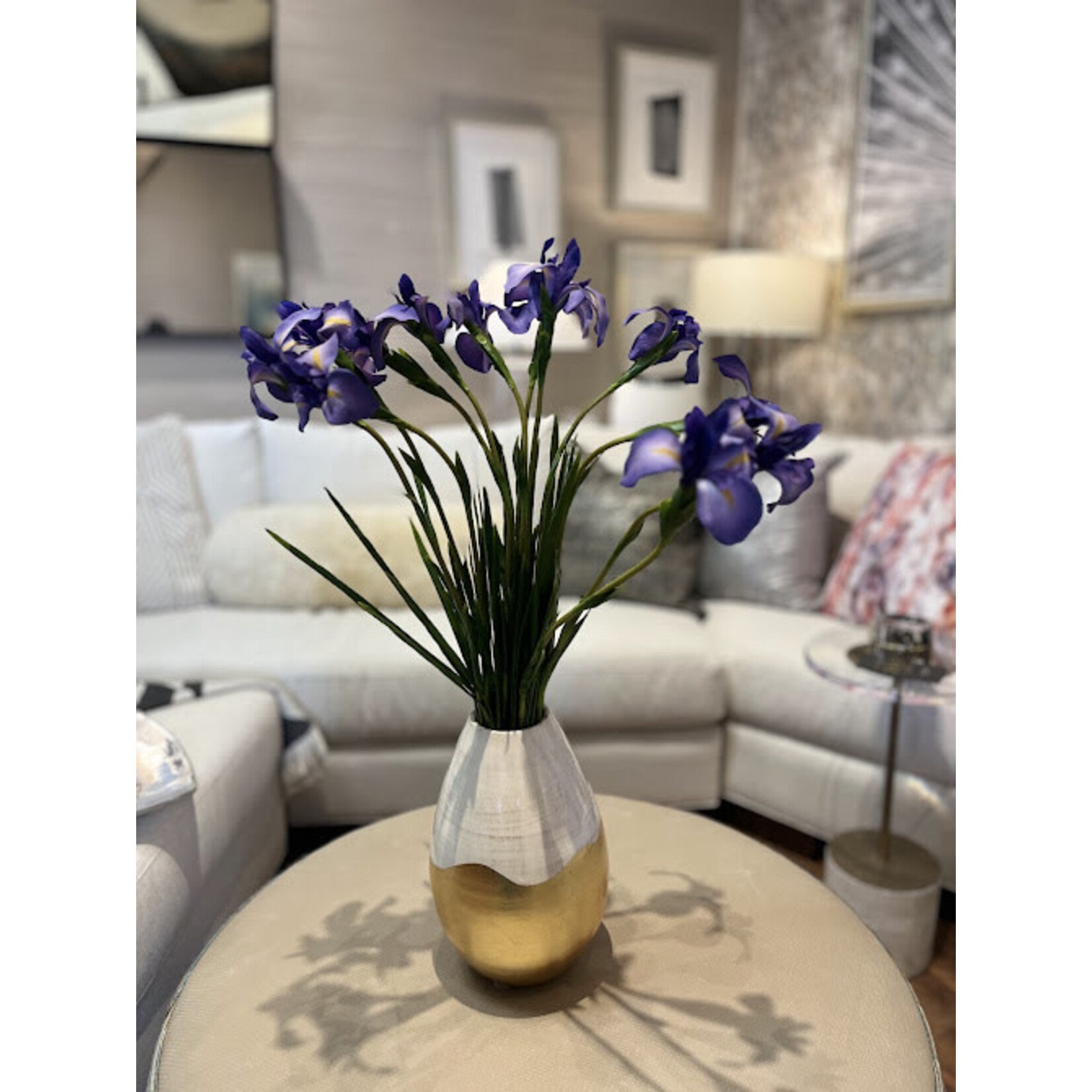 Napa Home and Garden Dutch Iris Faux Stem 35" Purple