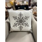 Eastern Accents Narnia Snow Flake Pillow 22x22