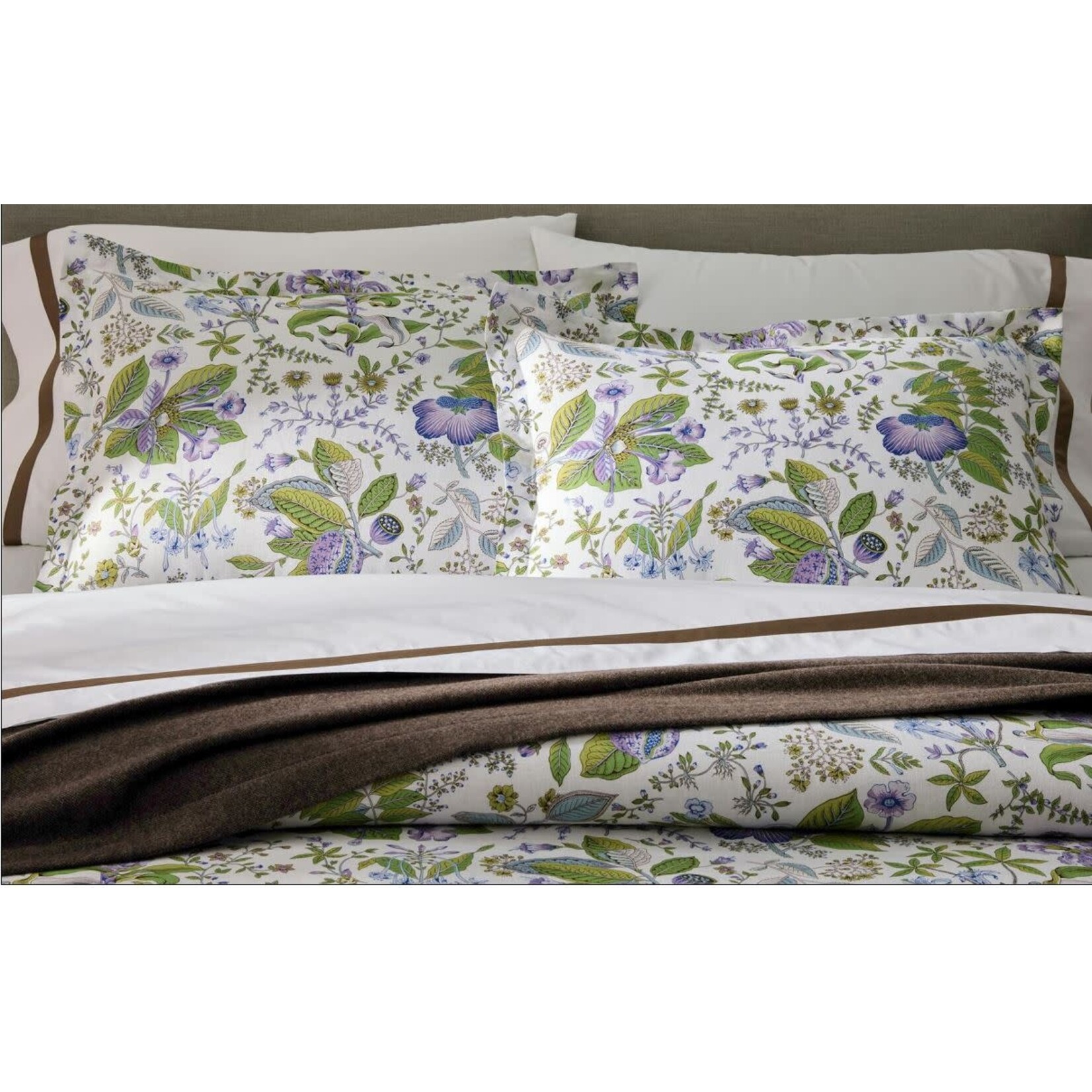 Matouk Cosmo King Sable Merino Wool Throw Blanket - 116x98