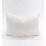 Anaya White 14x20 Down Cotton Waffle Weave Pillow
