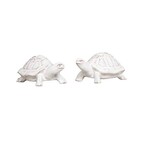 Juliska Clever Creatures White Turtle Salt & Pepper Shakers - Set of 2