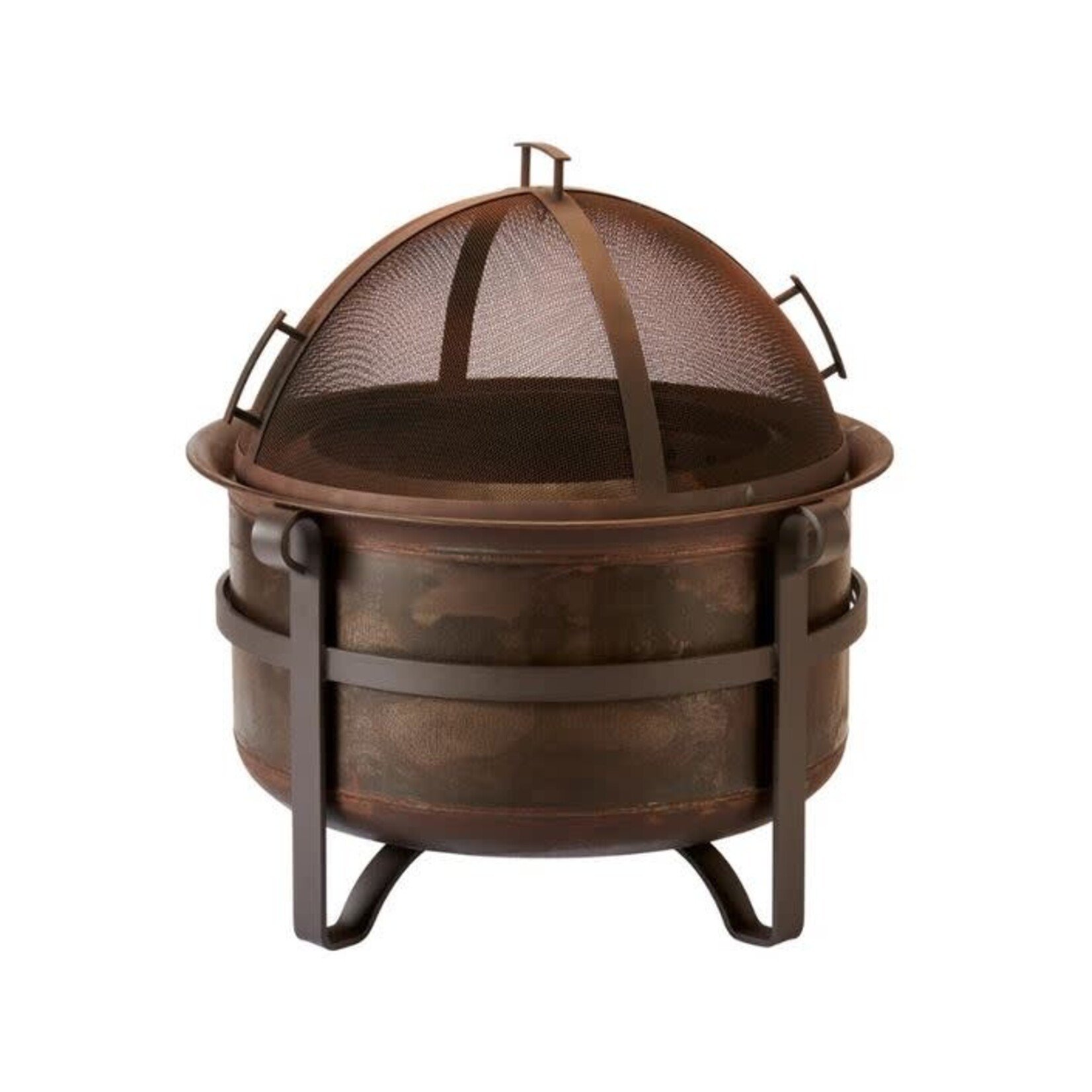 Flaming Gorge Acadia Rustic Corten Steel Smokeless Fire Pit 34"