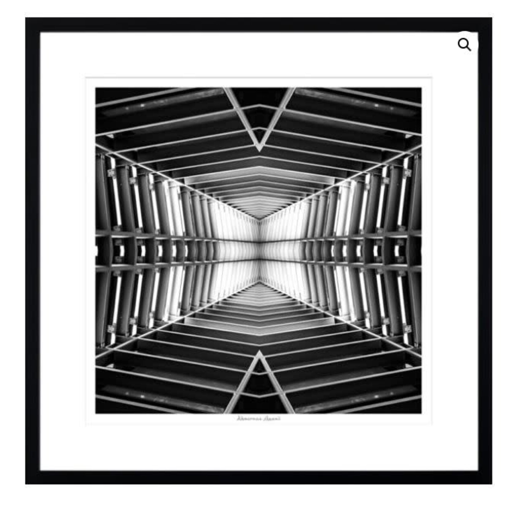 LDN collections Abstract Metal Framed Artwork