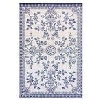 Border Concepts Garland Blue & White Mad Mats Reversible Outdoor Rug 4' x 6'