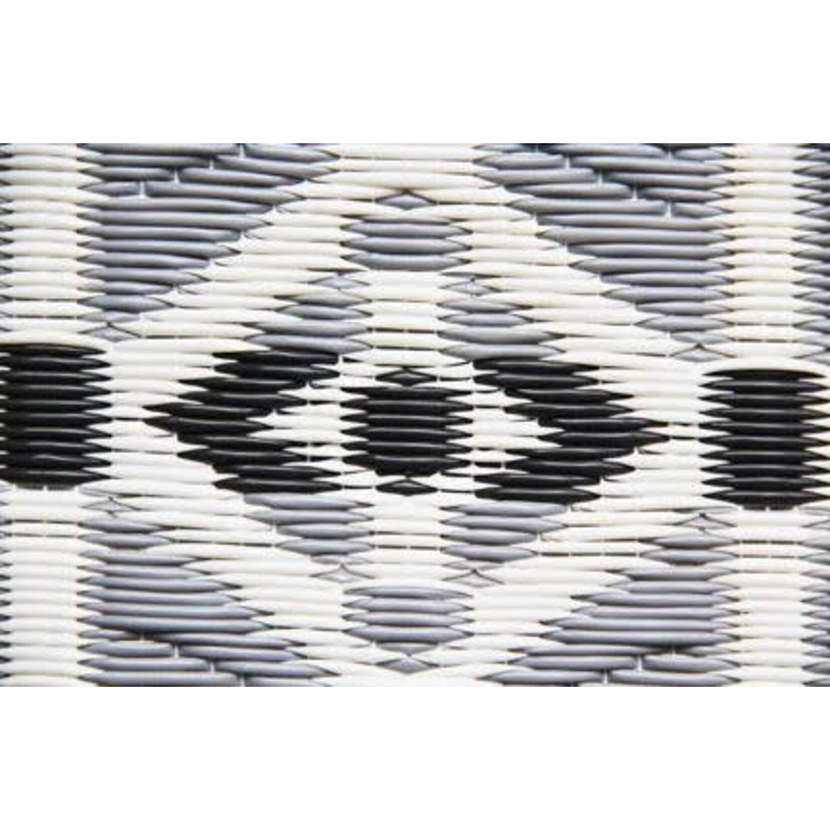 Border Concepts Moroccan Cool Silver Mad Mats Outdoor Rug Runner 6' x 30"