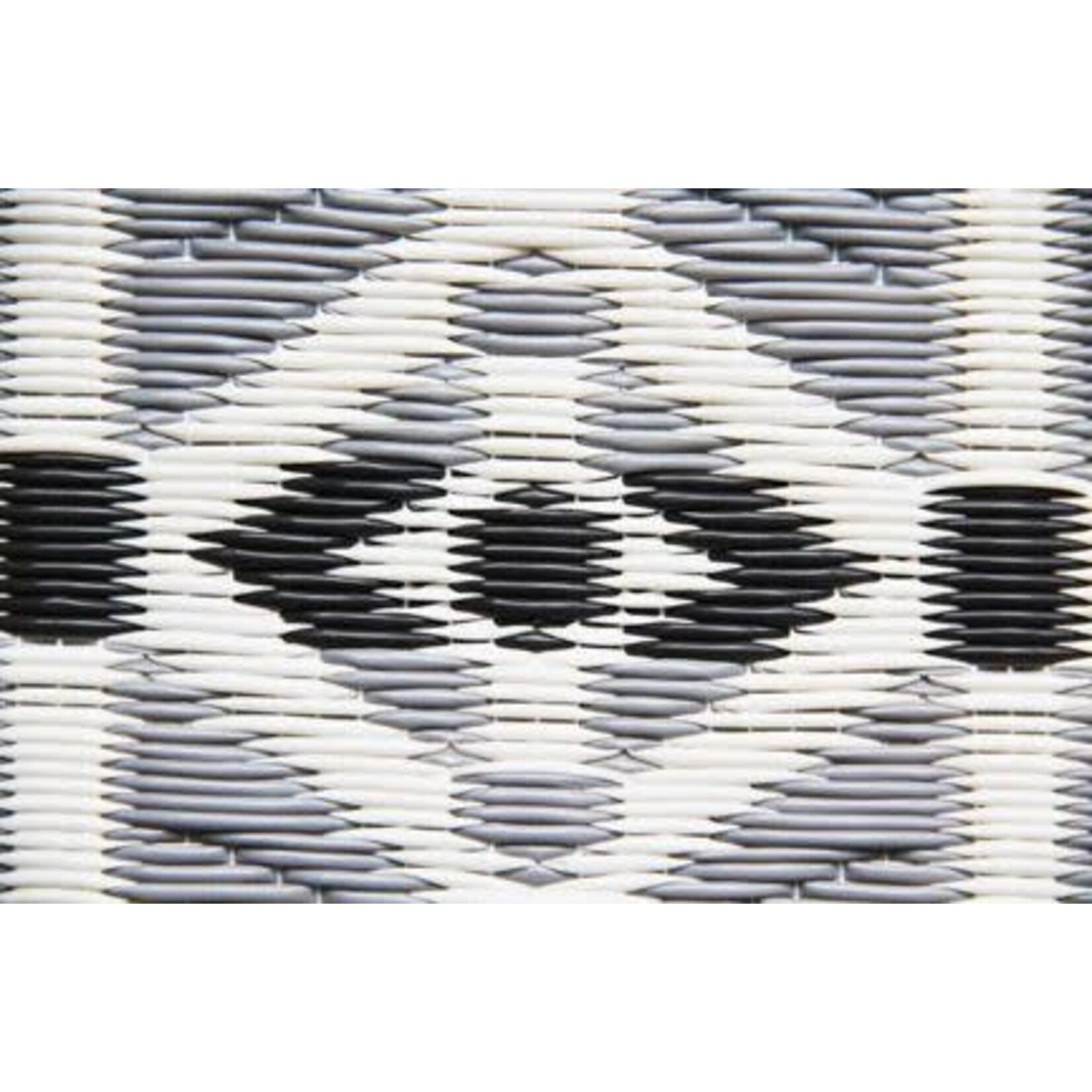 Border Concepts Moroccan Outdoor Runner Rug Mad Mats Cool Silver 6'