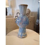David Changar Triple Handled Moon Vase Monet's Sky