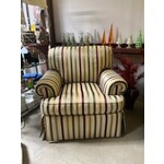 Sherrill Furniture Roll Arm Striped Chair 9601