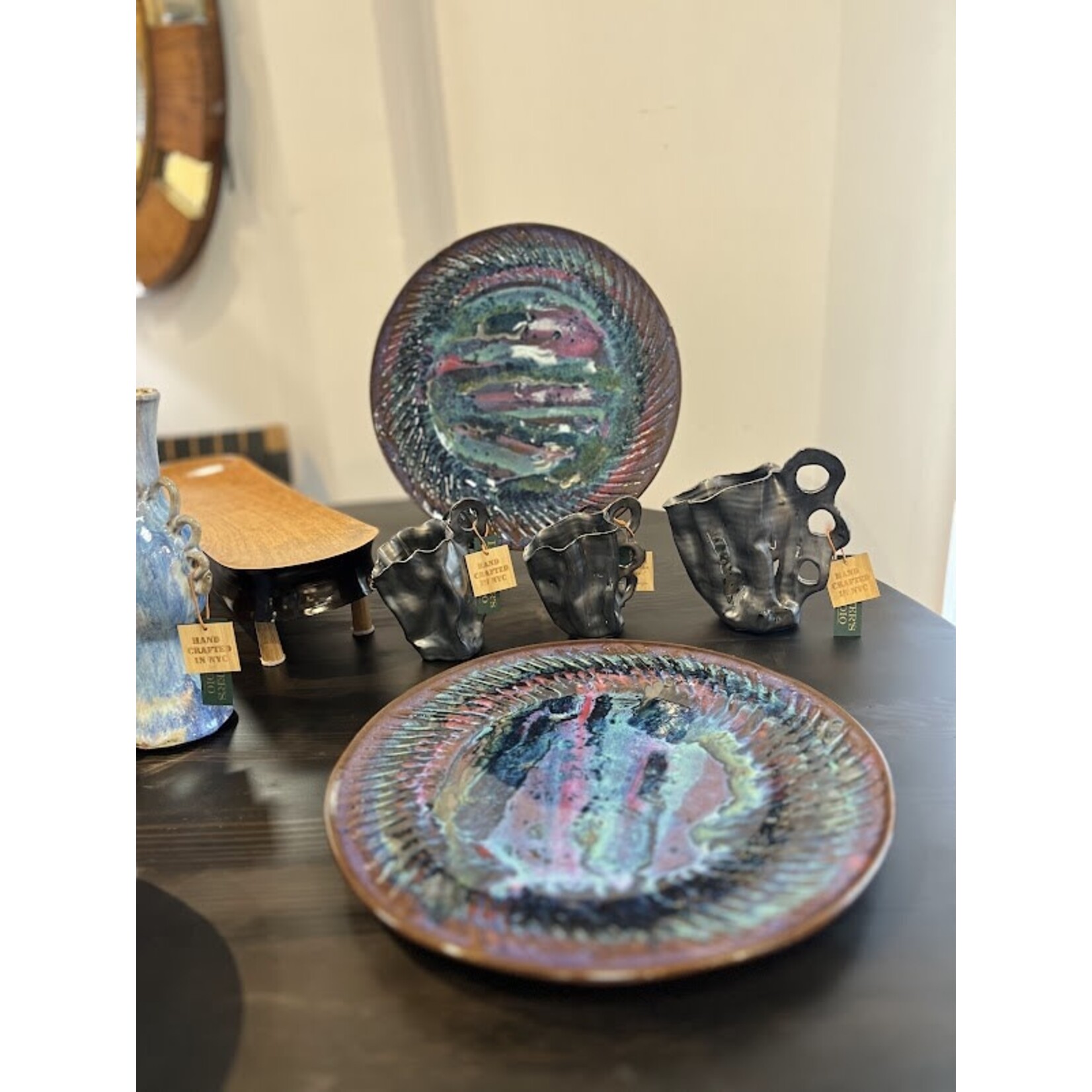 David Changar Reveries Platter Dripping Mauve