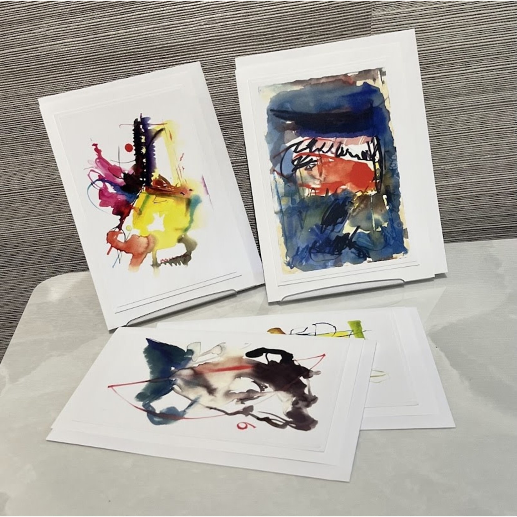 Jack Mernin Abstract Watercolor Greeting Card