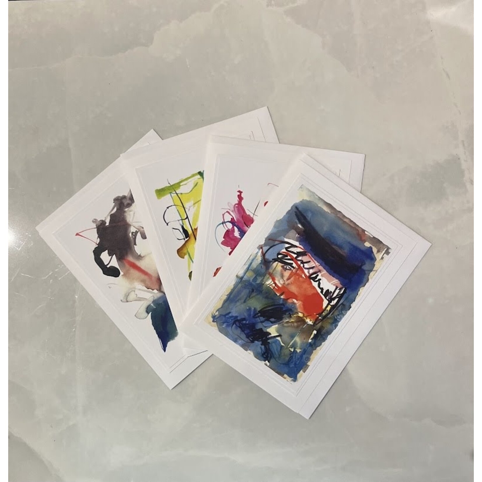 Jack Mernin Abstract Watercolor Greeting Card
