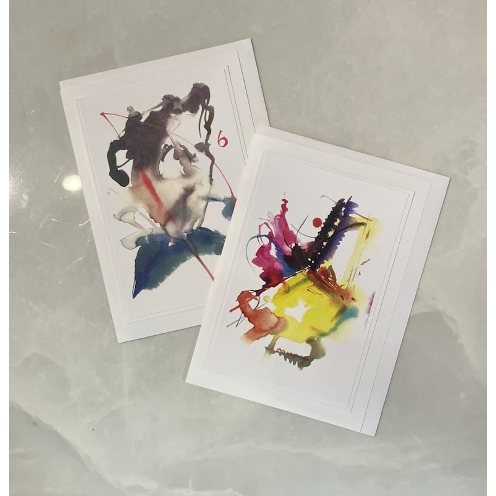 Jack Mernin Abstract Watercolor Greeting Card