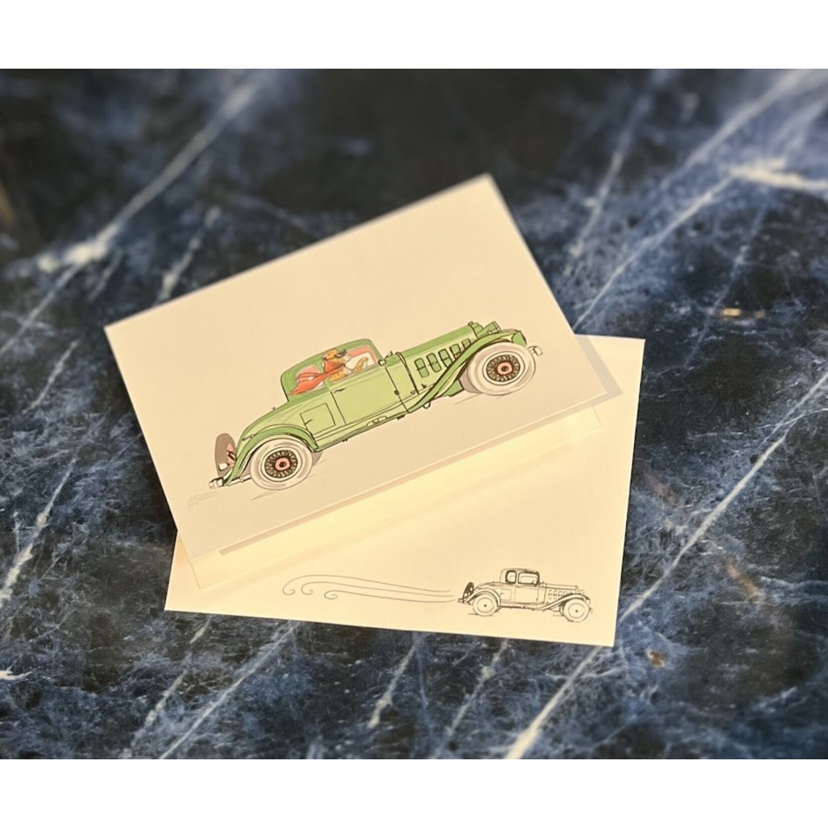 Good JuJu Ink Classic Car Greeting Card