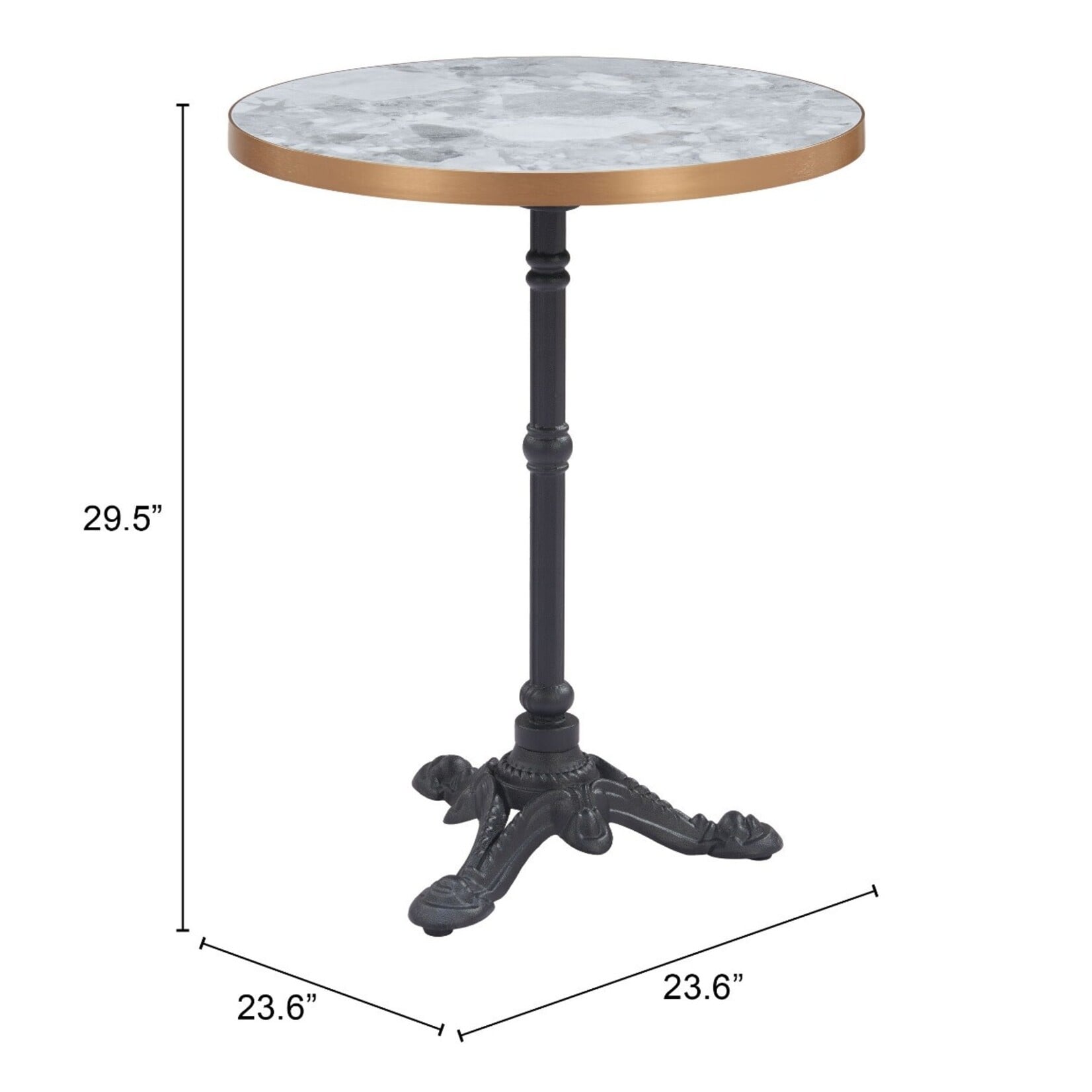Zuo Modern Gazebo Bistro Outdoor Patio Dining Table