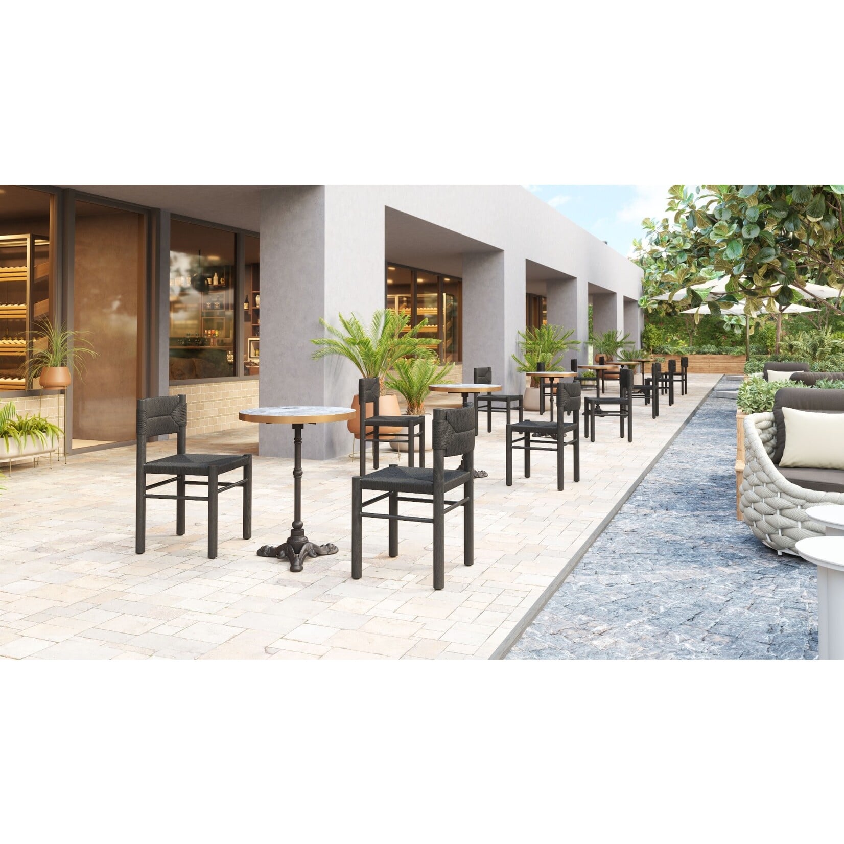 Zuo Modern Gazebo Bistro Outdoor Patio Dining Table