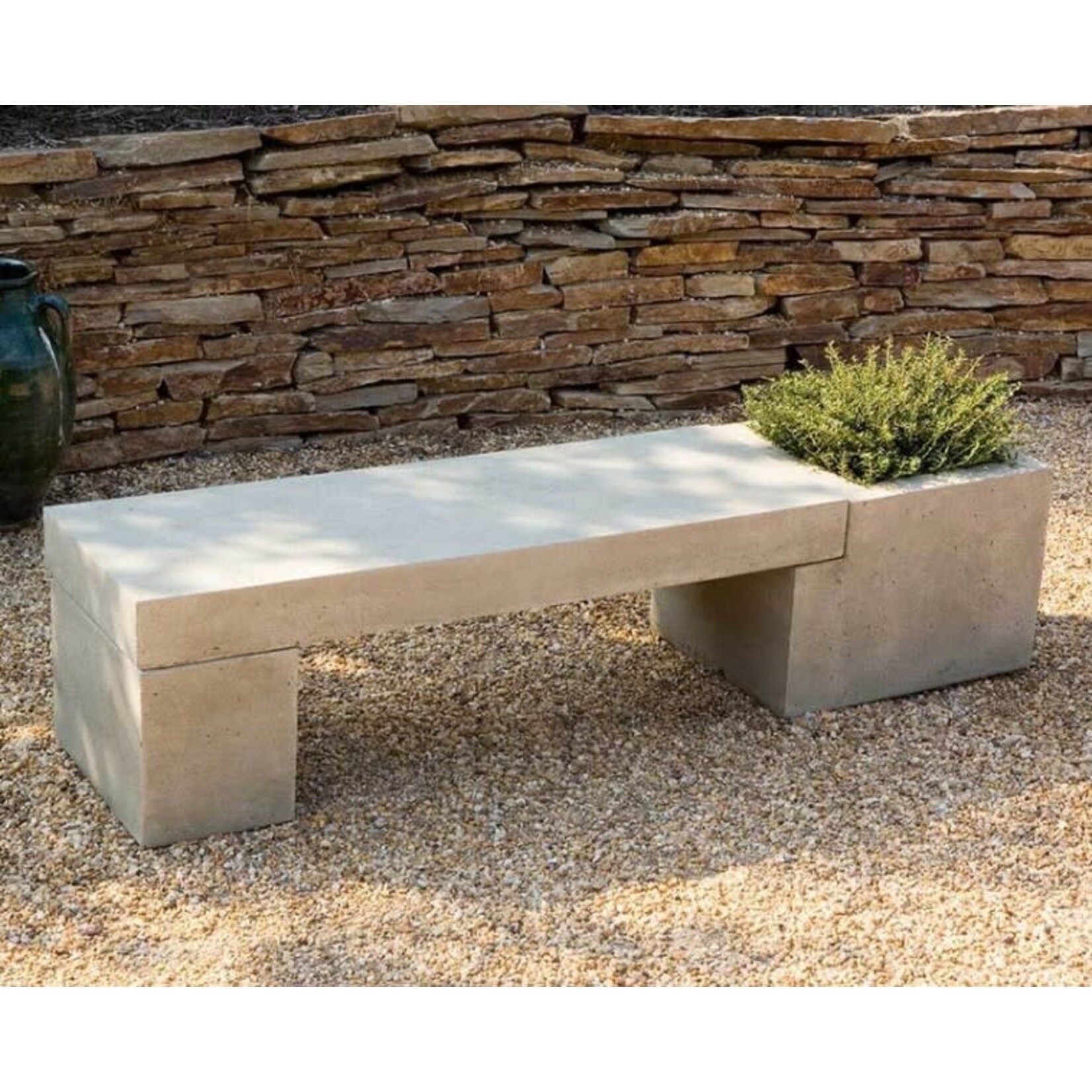Campania Modular Bench Brownstone