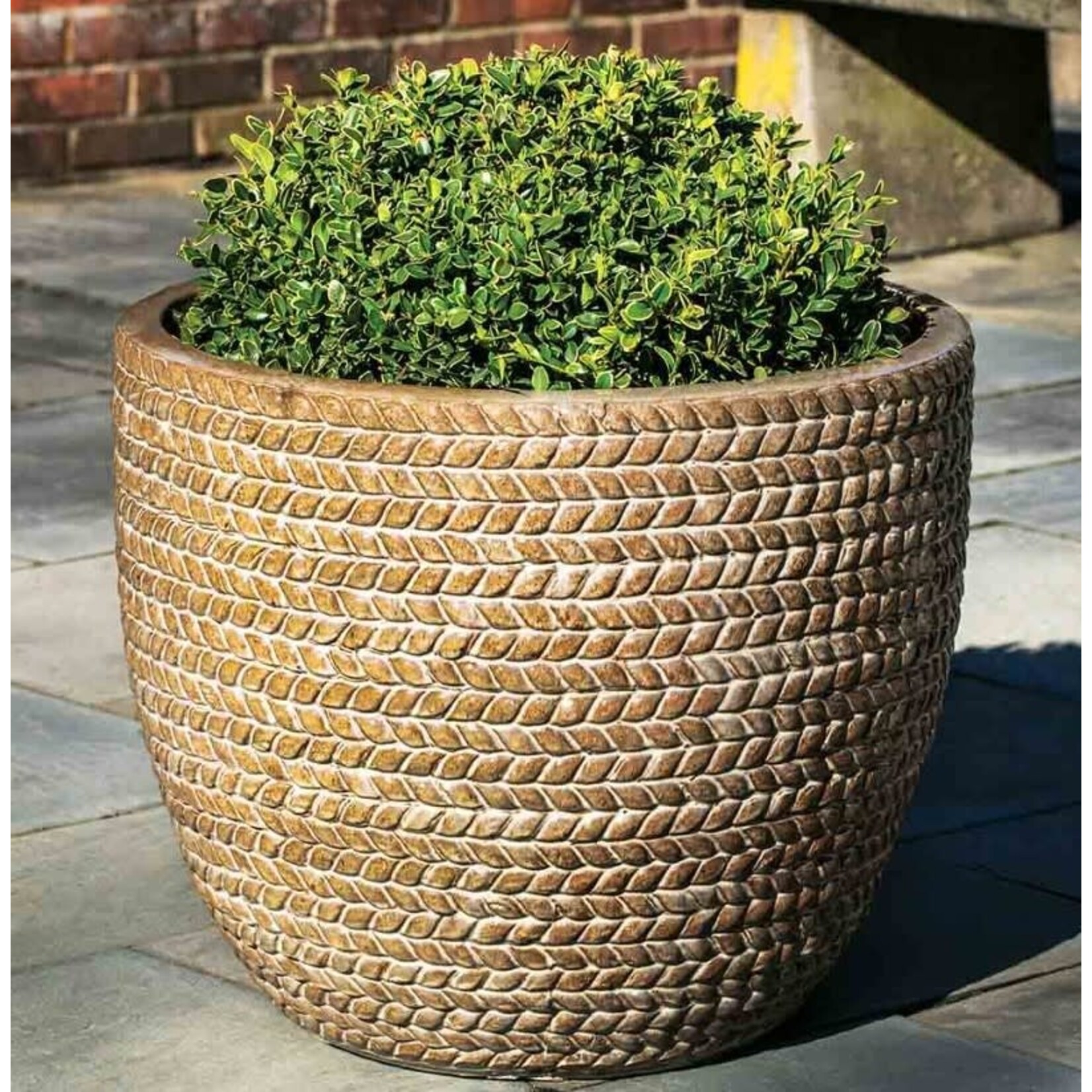 Campania Sisal Weave Handmade Ceramic Clay Planter