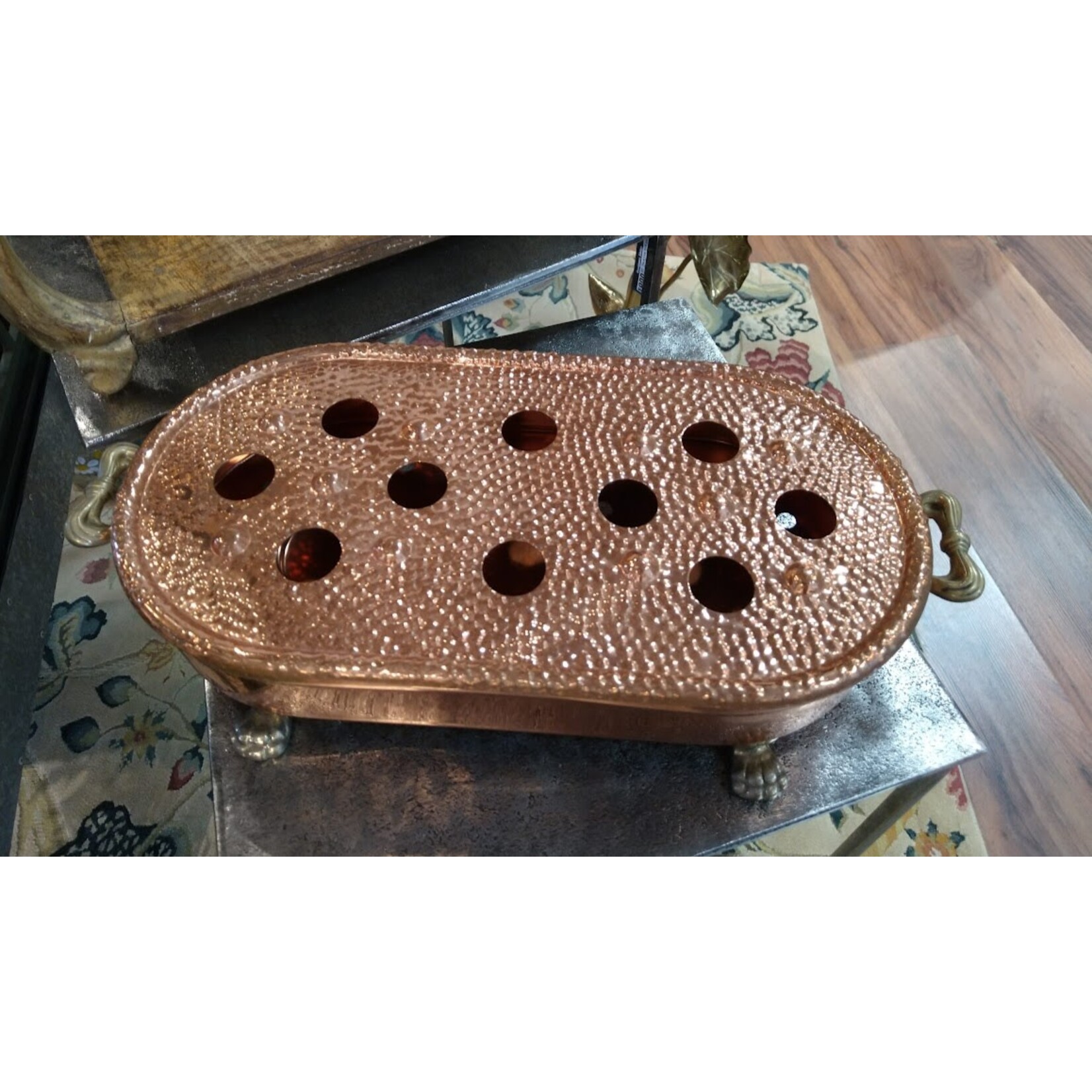 Carole Stupell LTD Vintage Italian Copper Food Warmer Rectangle