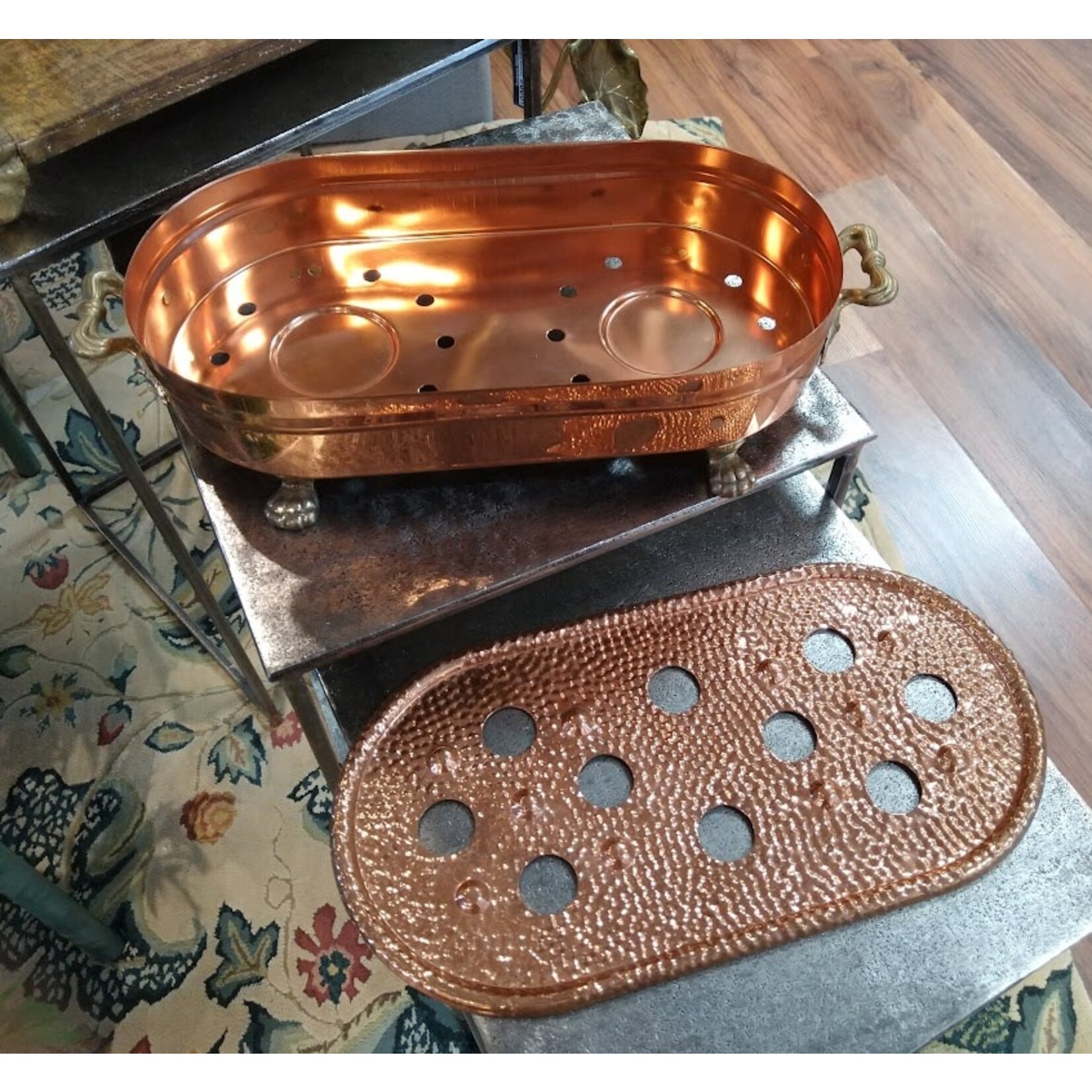 Carole Stupell LTD Vintage Italian Copper Food Warmer Rectangle