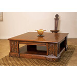 David Michael Walnut Square Coffee Table