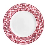 Caskata Newport Garden Gate Crimson Dinner Plate