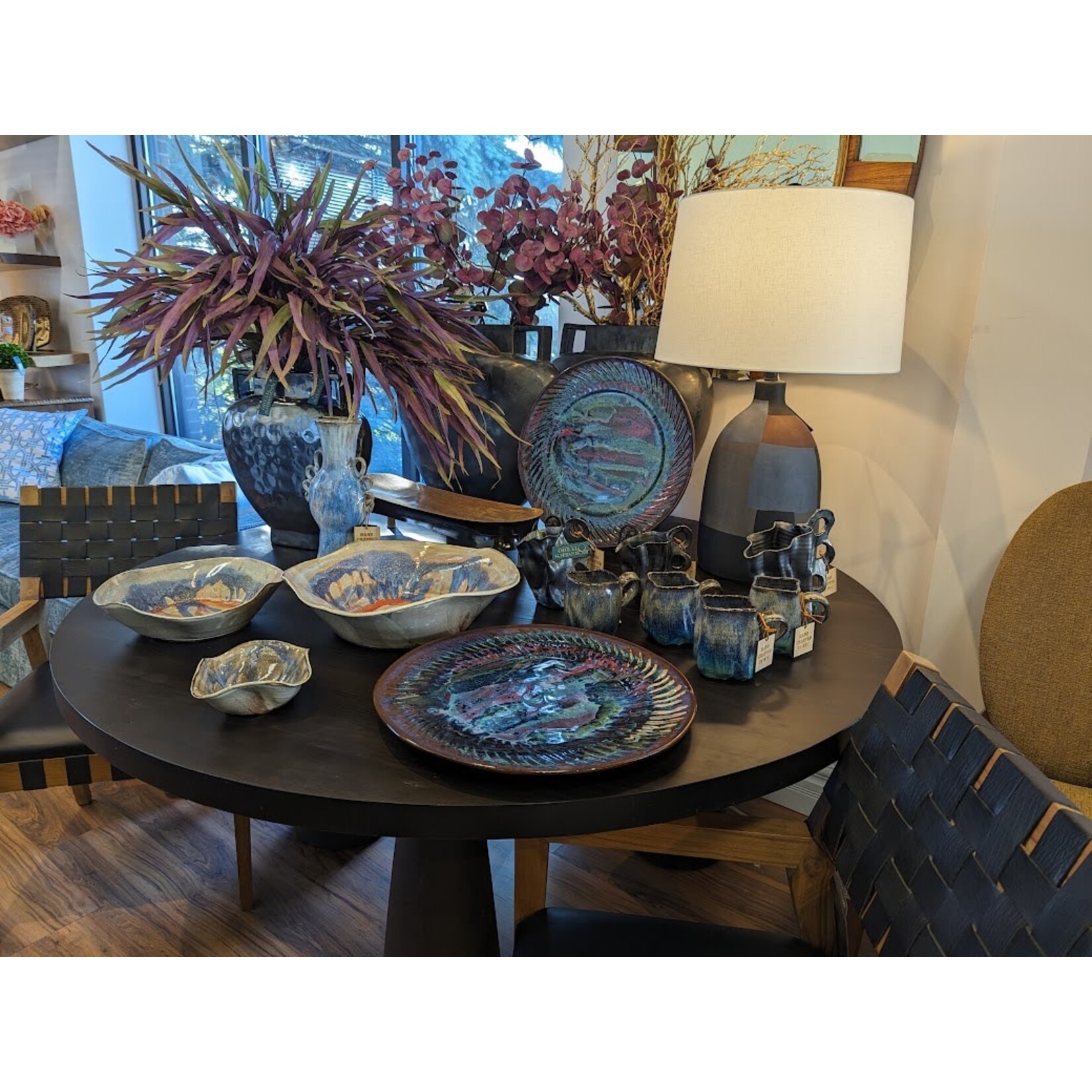 Winward Floral & Seasonal Decor Artificial Purple Eucalyptus Stem 33.5"