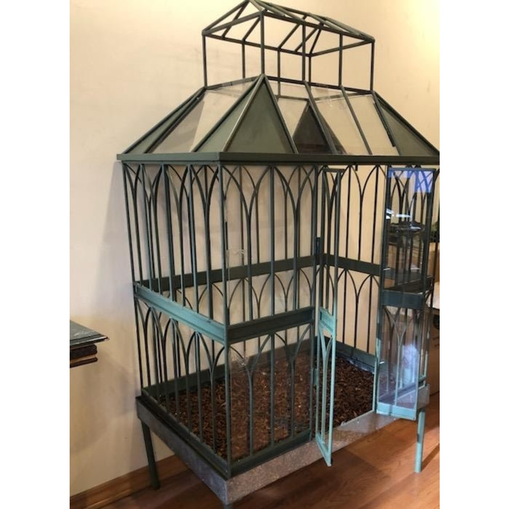 Carole Stupell LTD Buckminster Fuller Wrought Iron Terrarium