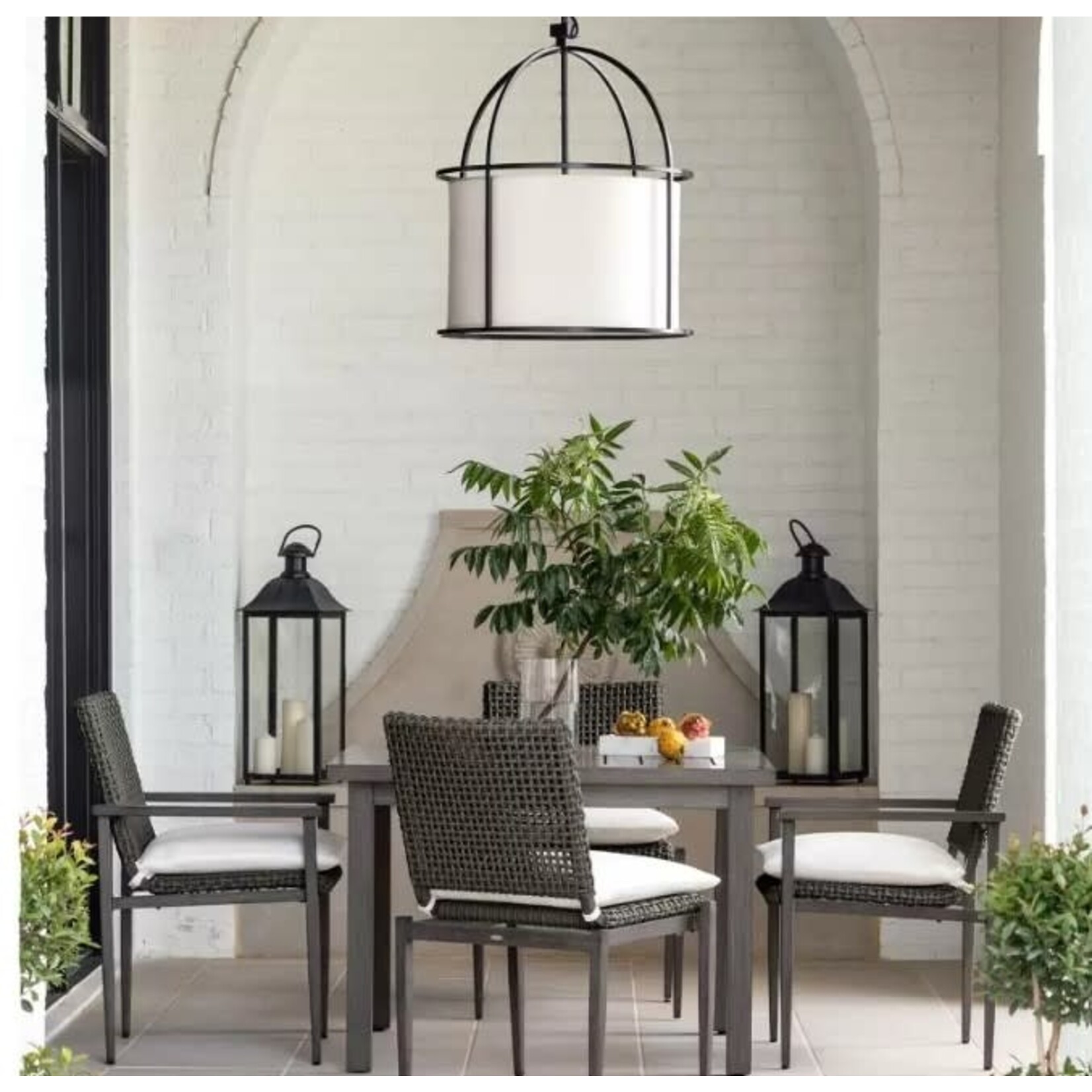 Summer Classics Marlon Outdoor Chandelier Stainless Steel Black
