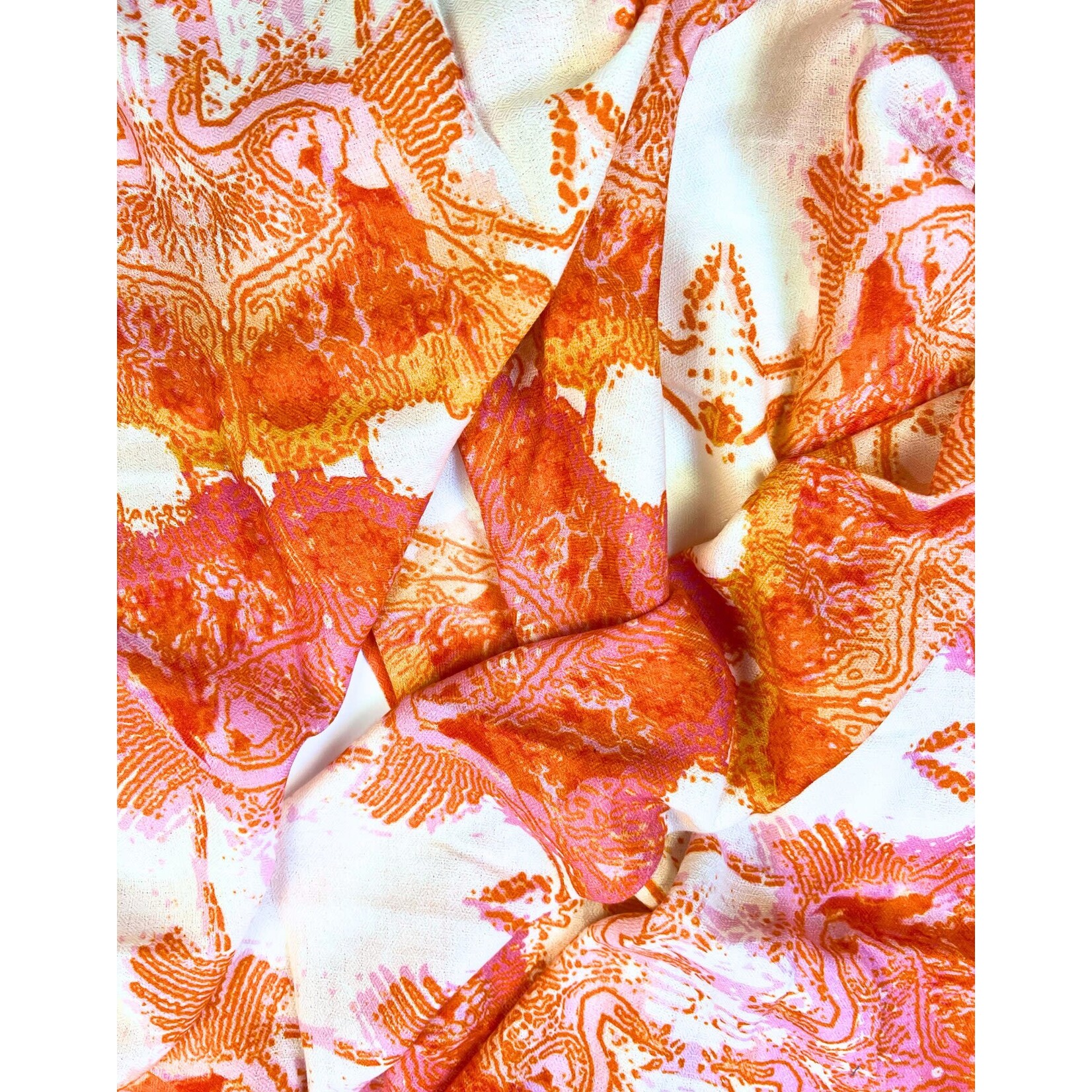 Sara Anderson Heron Pink Scarf
