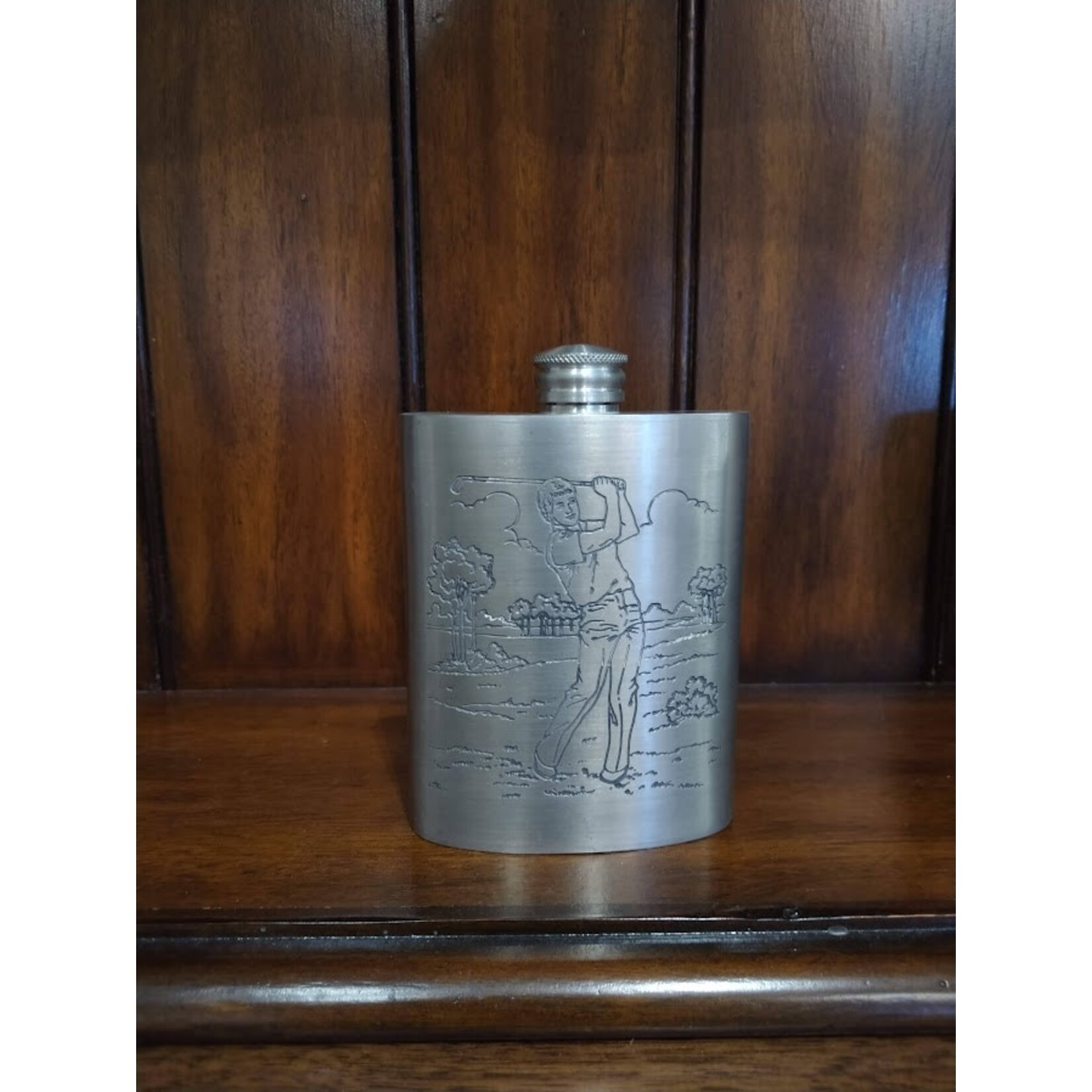 Carole Stupell LTD Pewter Golf Flask