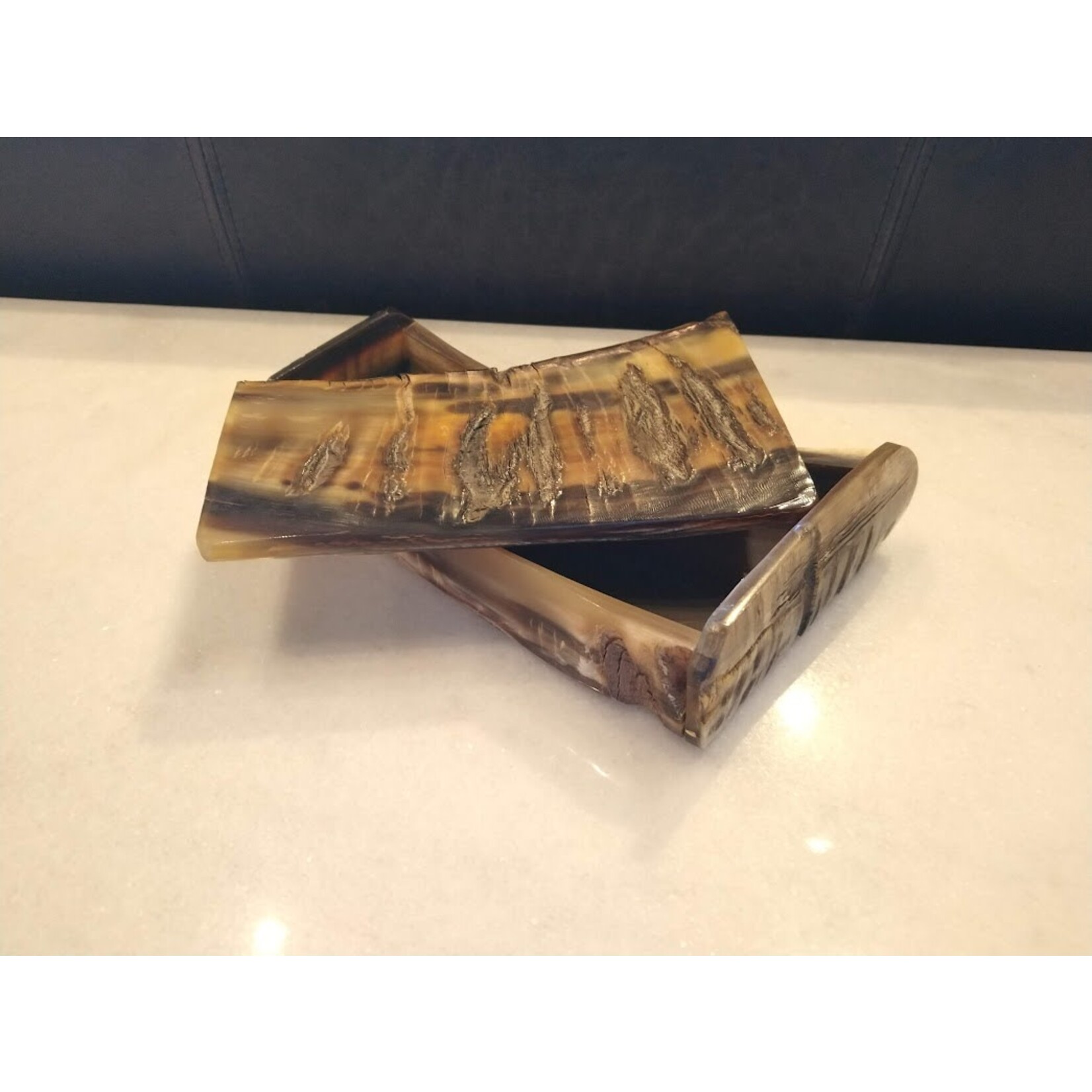 Carole Stupell LTD Natural Polished Water Buffalo Horn Box