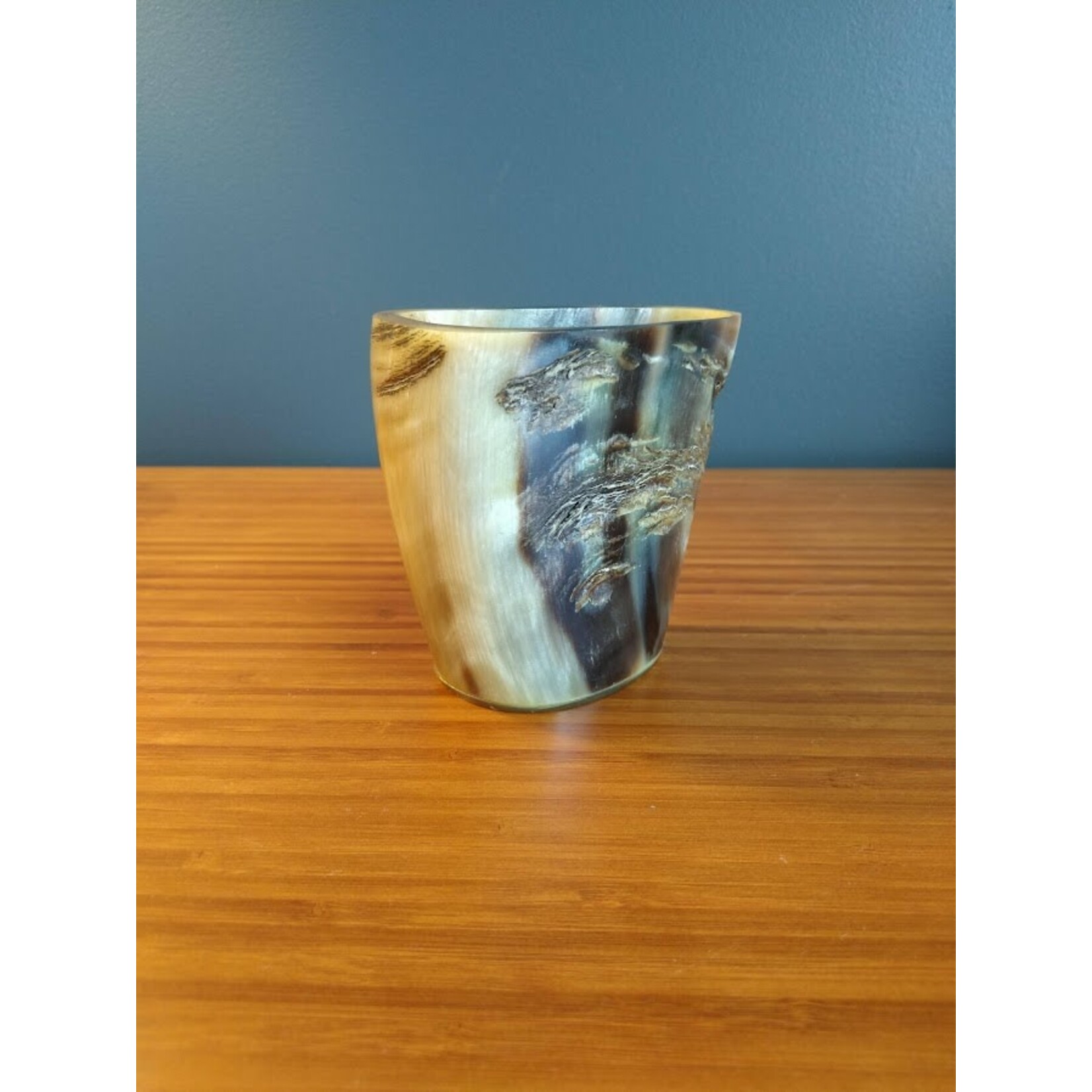 Carole Stupell LTD Natural Polished Water Buffalo Horn Large Pencil Cup