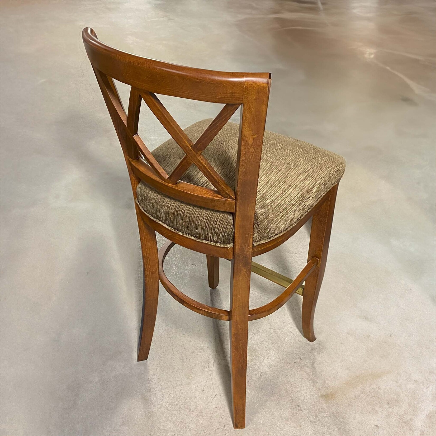 Fairfield Nutmeg Open Back Barstool