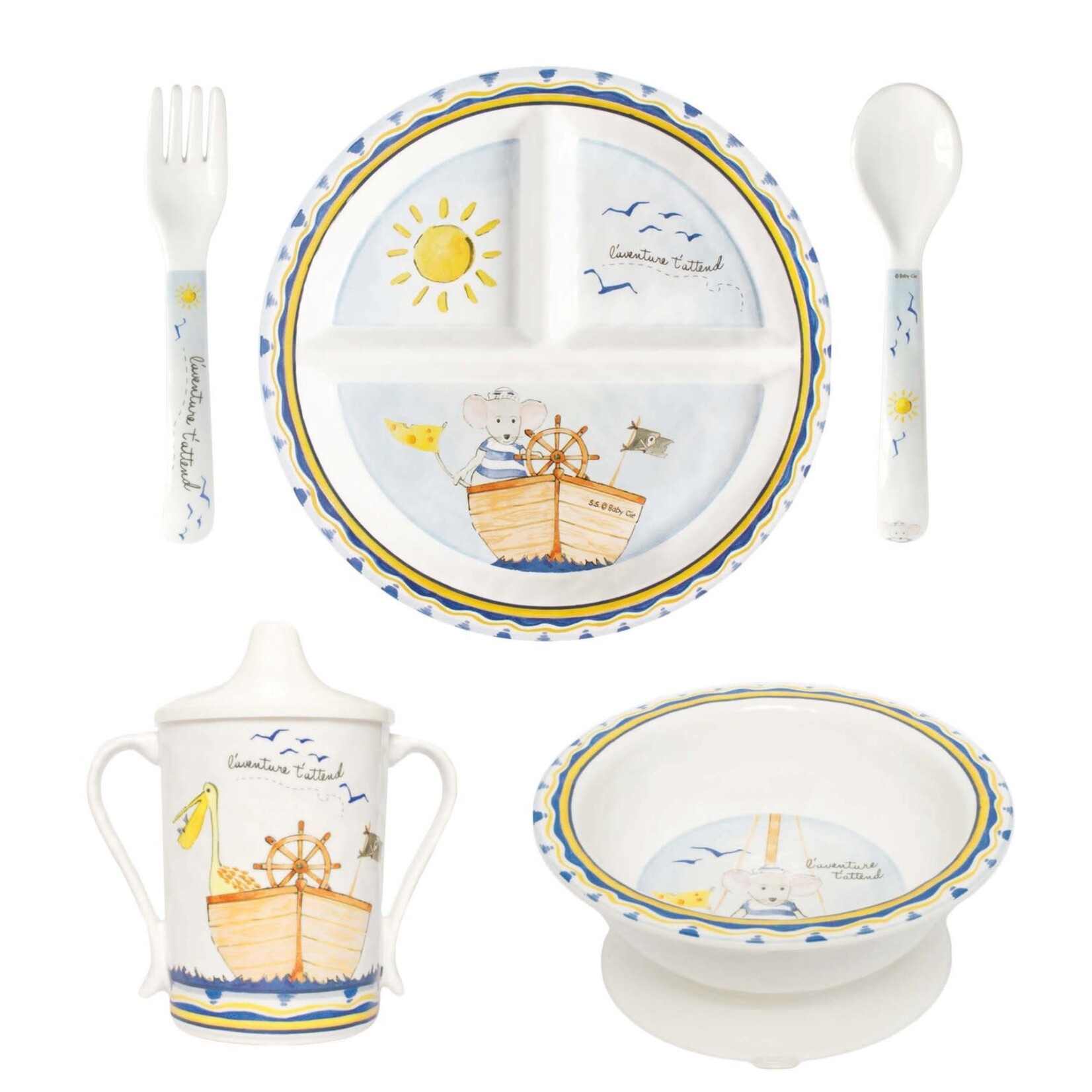 Baby Cie L'aventure Attend Adventure Awaits Section Plate