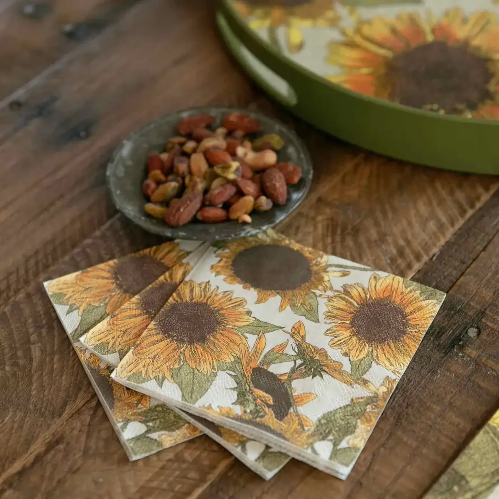 Rockflowerpaper Sunflowers Paper Cocktail Napkins