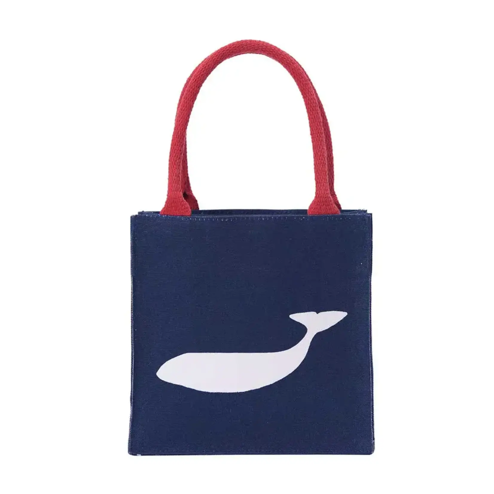 Rockflowerpaper Whale Navy Reusable Itsy Bitsy Bag