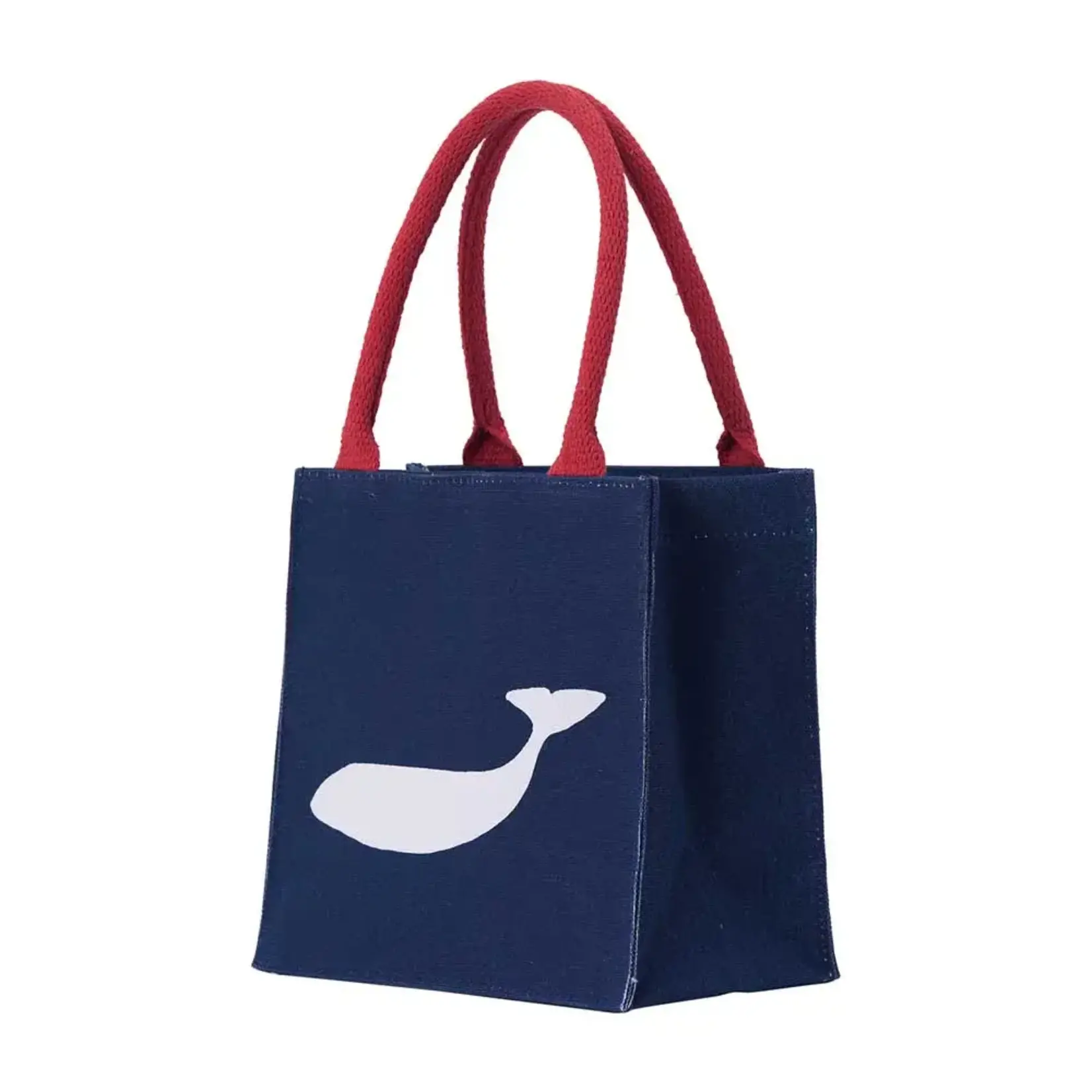 Rockflowerpaper Whale Navy Reusable Itsy Bitsy Bag