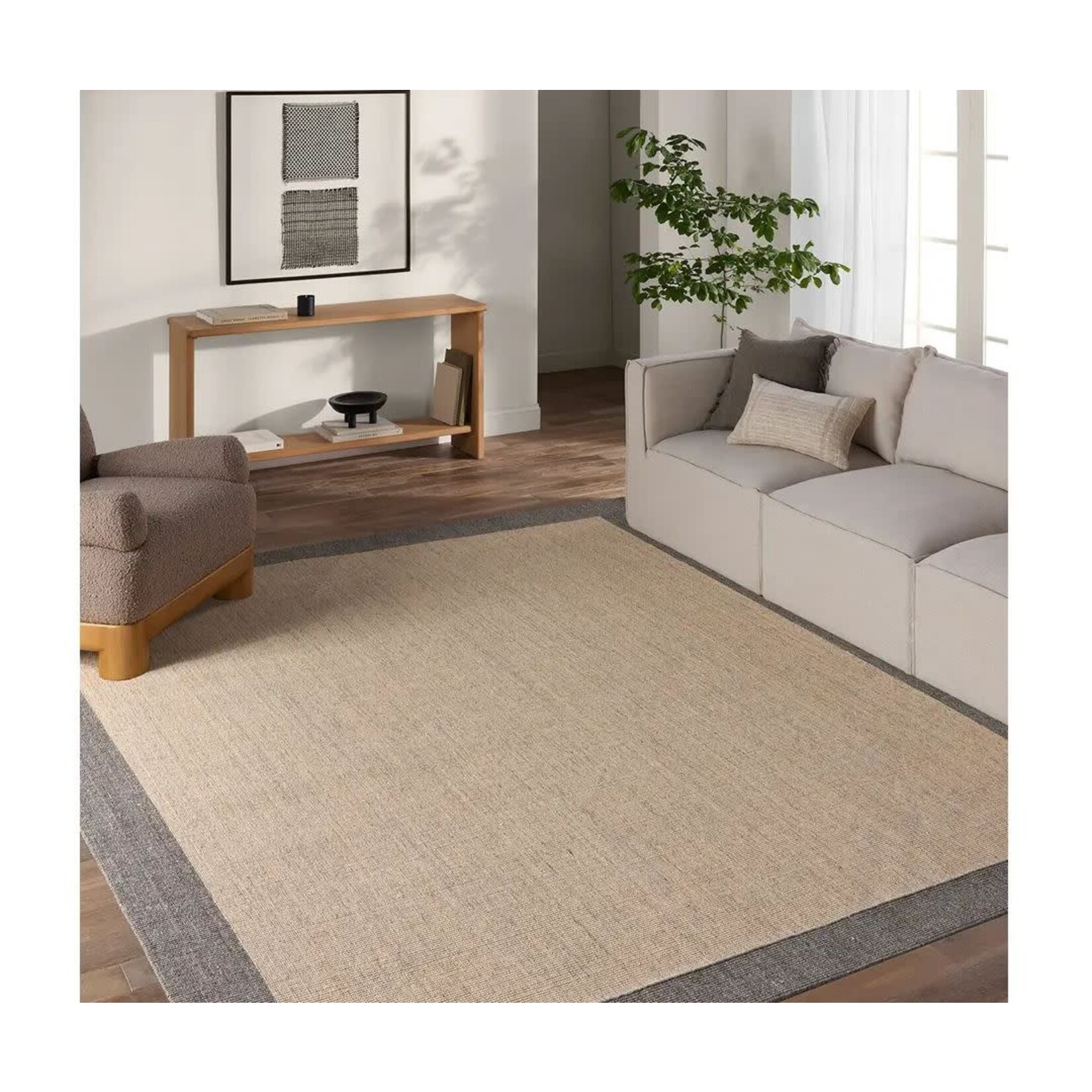 Jaipur Living Gabe  Leyar Tan Taupe 5x8 Rug