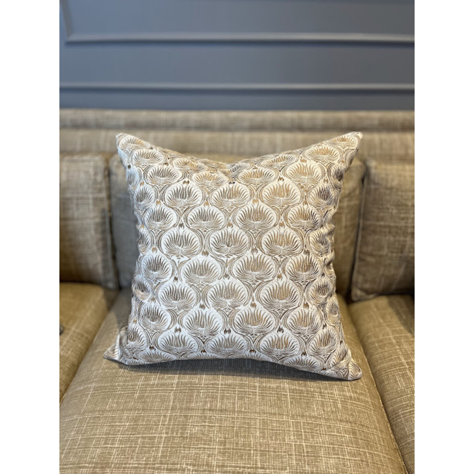 John Robshaw Textiles Divit Metallic Marigold Decorative Pillow