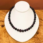 Colibri Books Black Onyx Cloisonné & Ruby Beaded Necklace