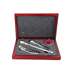 Corbell Silver Boxed Wine Set of 4