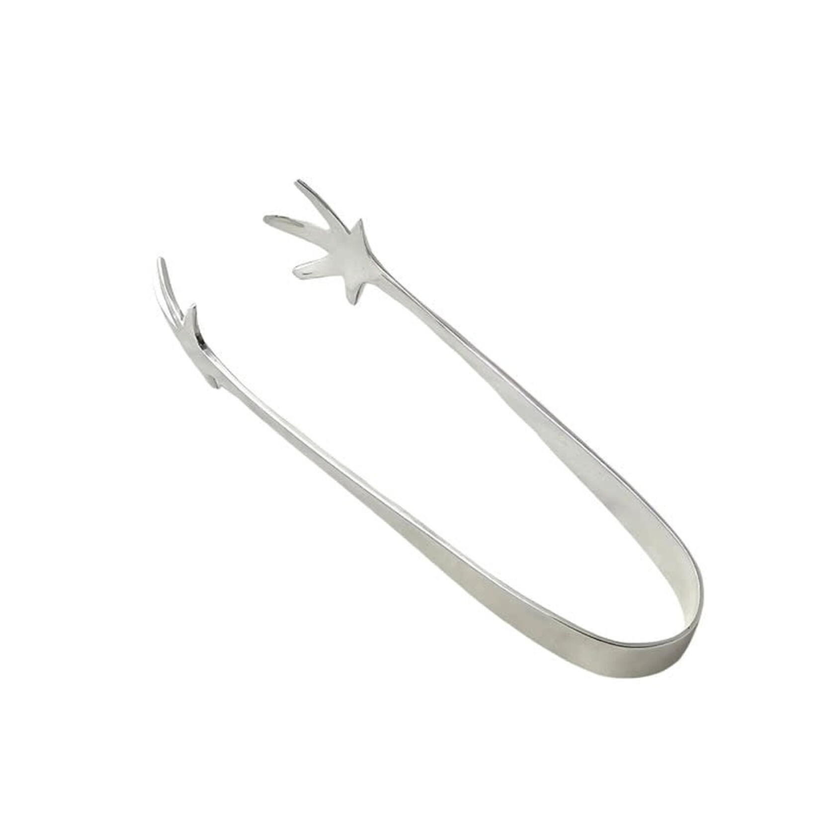 Corbell Silver Claw Shaped Heavy Ice Tongs Silver Plated