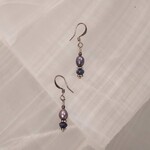 Colibri Books Lavender Seed Purl Earrings