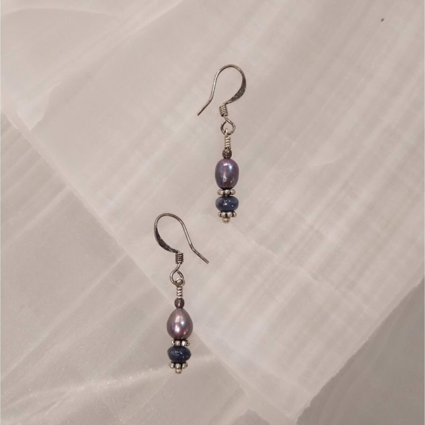 Colibri Books Lavender Seed Pearl Earrings